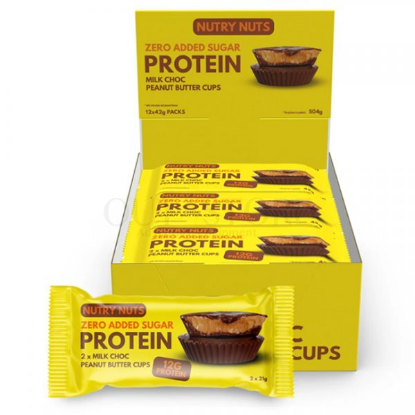 NUTRY NUTS Milk Choc Peanut Butter Cups 12pcs Box