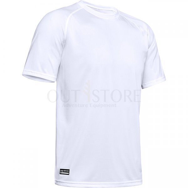 Under Armour Mens Tactical Tech Short Sleeve T-Shirt - White - 4XL
