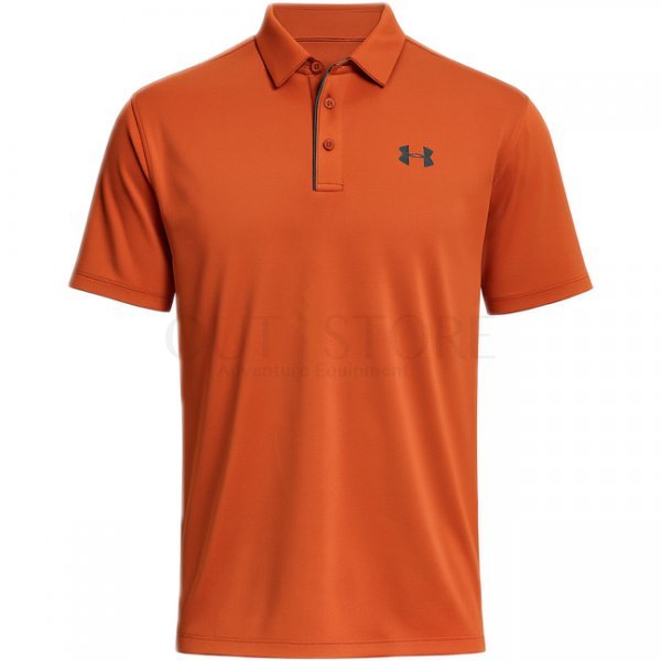Under Armour Tech Polo - Burnished Orange / Pitch Grey - L