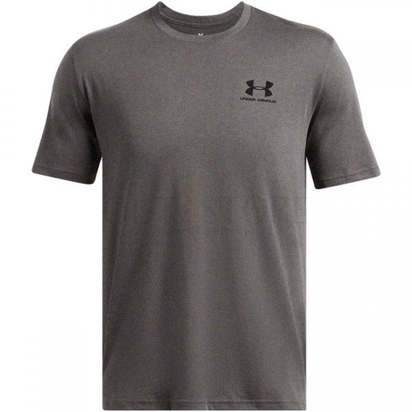 Under Armour Sportstyle Left Chest Short Sleeve Shirt - Charcoal Medium Heather - M