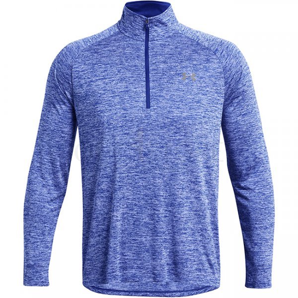 Under Armour Mens Tech 1/2 Zip Long Sleeve - Royal / Graphite - M