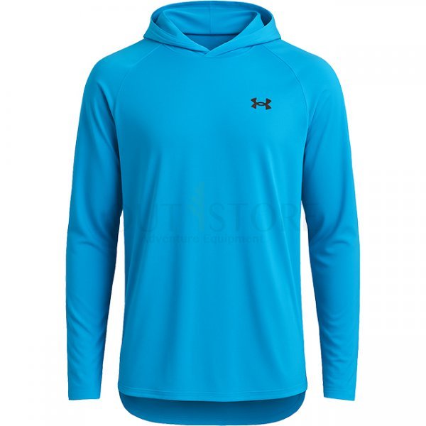 Under Armour Mens Tech 2.0 Hoodie - Ether Blue / Black - XL