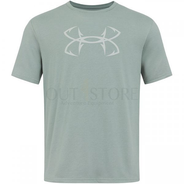 Under Armour Fish Hook Logo T-Shirt - Silica Green / Hydro Green - 3XL