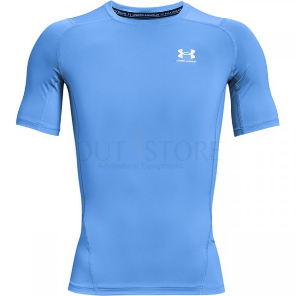 Under Armour Mens HeatGear Compression Short Sleeve - Cobalt - 3XL