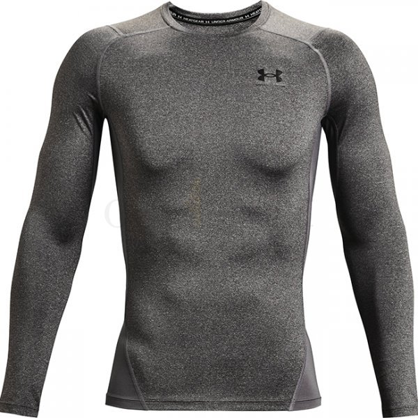 Under Armour Mens HeatGear Compression Long Sleeve - Carbon Heather - L