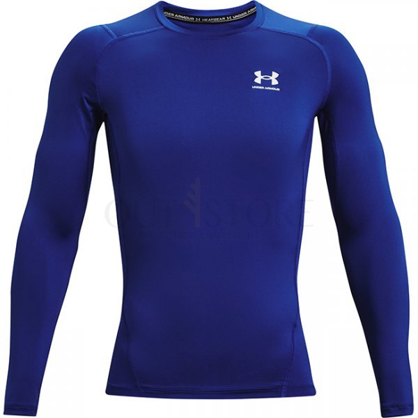 Under Armour Mens HeatGear Compression Long Sleeve - Royal - 3XL