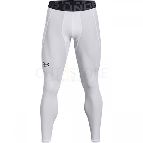 Under Armour Mens HeatGear Compression Leggings - White - 3XL