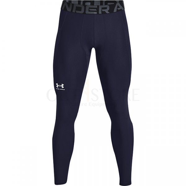 Under Armour Mens HeatGear Compression Leggings - Navy Blue - 3XL
