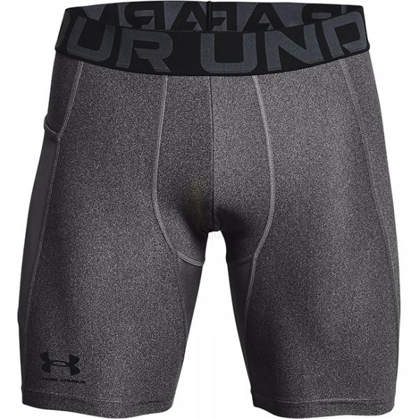 Under Armour Mens HeatGear Compression Shorts - Carbon Heather - 4XL