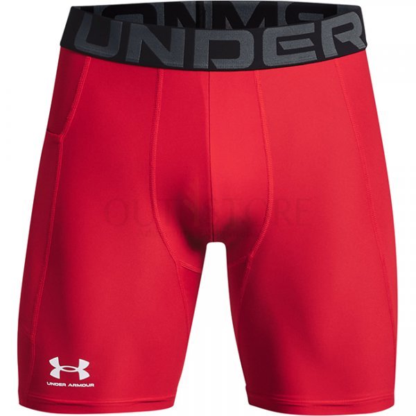Under Armour Mens HeatGear Compression Shorts - Red - S