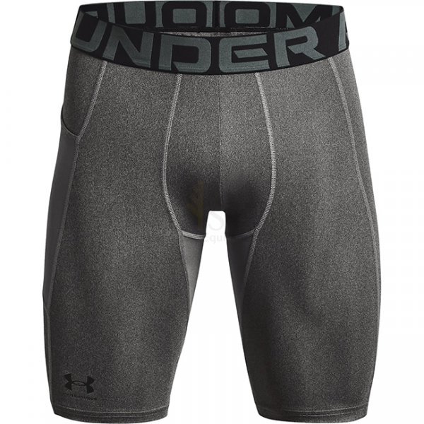 Under Armour Mens HeatGear Pocket Long Shorts - Carbon Heather - M