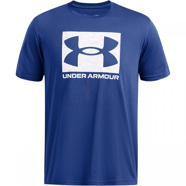 Under Armour Mens ABC Camo Boxed Logo Short Sleeve - Blue - L