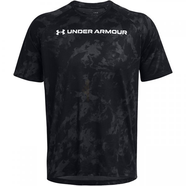 Under Armour Mens Tech ABC Camo Short Sleeve - Black - S