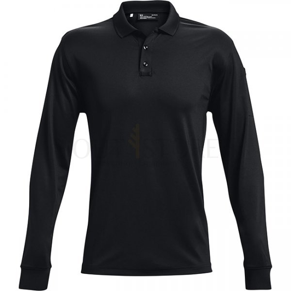 Under Armour Mens Tactical Performance Polo 2.0 Long Sleeve - Black - 2XL