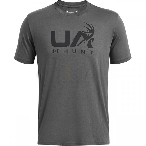 Under Armour Mens Antler Hunt Logo T-Shirt - Grey - M