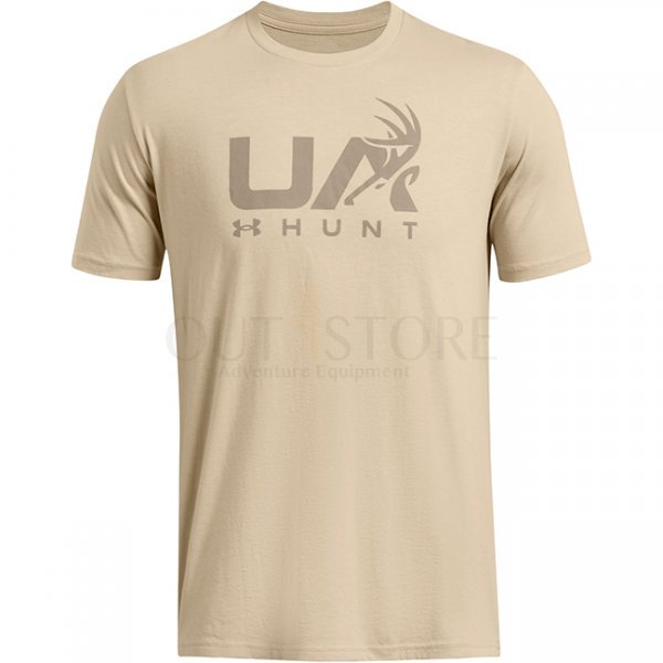 Under Armour Mens Antler Hunt Logo T-Shirt - Khaki - M