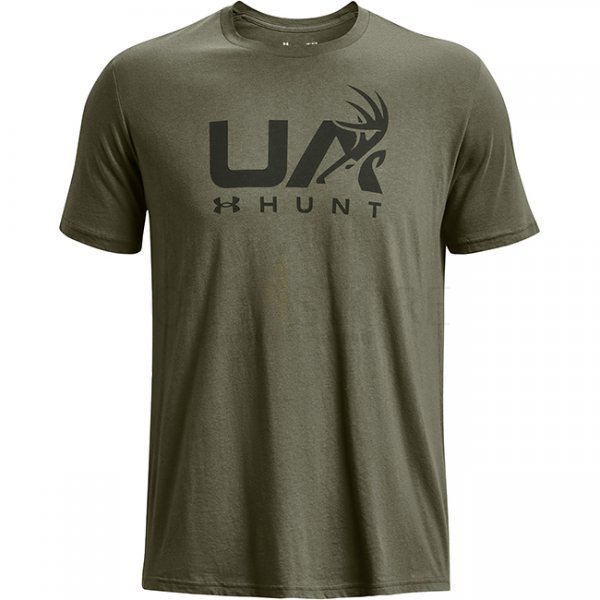 Under Armour Mens Antler Hunt Logo T-Shirt - Marine OD Green - 3XL