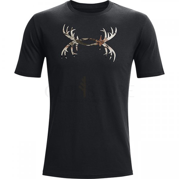 Under Armour Mens Antler Logo T-Shirt - Black - 2XL