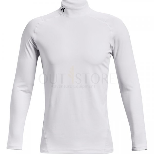 Under Armour Mens ColdGear Fitted Mock - White - M
