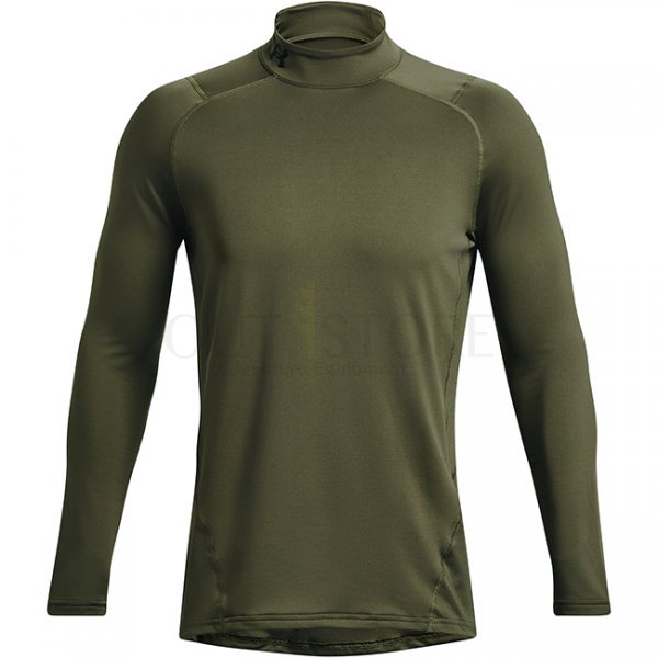 Under Armour Mens ColdGear Fitted Mock - Marine OD Green - L