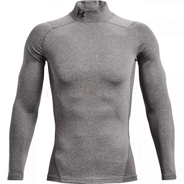 Under Armour Mens ColdGear Compression Mock - Heather Grey - L