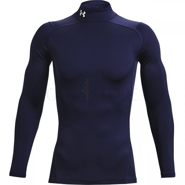 Under Armour Mens ColdGear Compression Mock - Navy Blue - L