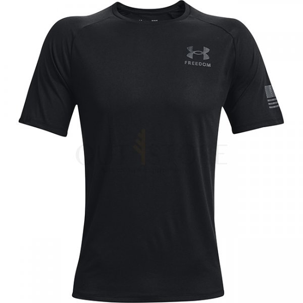 Under Armour Mens Tech Freedom Short Sleeve T-Shirt - Black - M