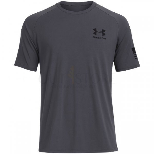 Under Armour Mens Tech Freedom Short Sleeve T-Shirt - Grey - XL