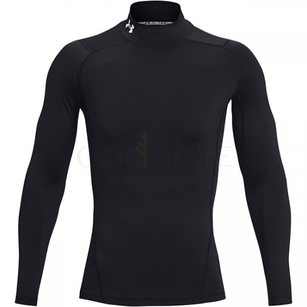 Under Armour Mens HeatGear Mock Long Sleeve - Black - 2XL