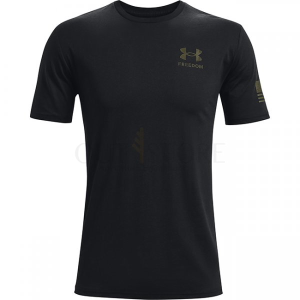 Under Armour Freedom Flag T-Shirt - Black / Green - M