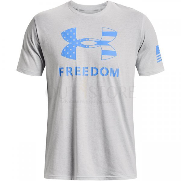 Under Armour Freedom Logo T-Shirt - Halo Grey Light Heather - L