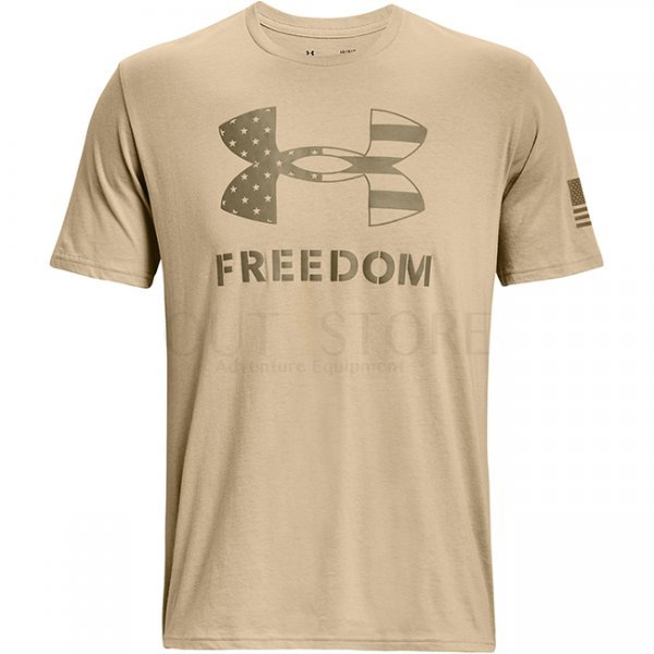 Under Armour Freedom Logo T-Shirt - Desert Sand / Federal Tan - XL