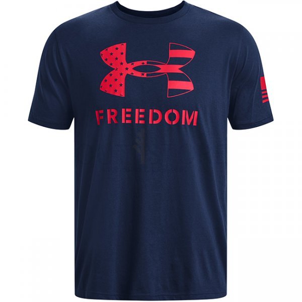 Under Armour Freedom Logo T-Shirt - Academy / Red - 2XL