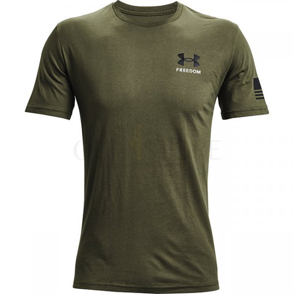 Under Armour Freedom Banner T-Shirt - Marine OD Green / Black - L