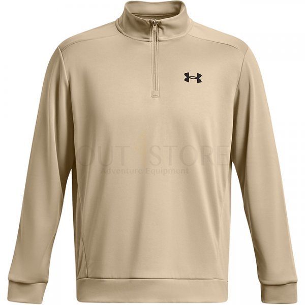 Under Armour Mens Armour Fleece 1/2 Zip - Khaki - M