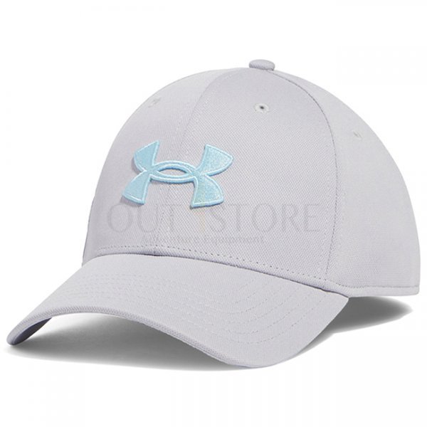 Under Armour Mens Blitzing Low Stretch Fit Cap - Light Grey - S/M