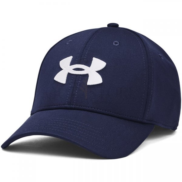 Under Armour Mens Blitzing Low Stretch Fit Cap - Navy Blue - XL/2XL