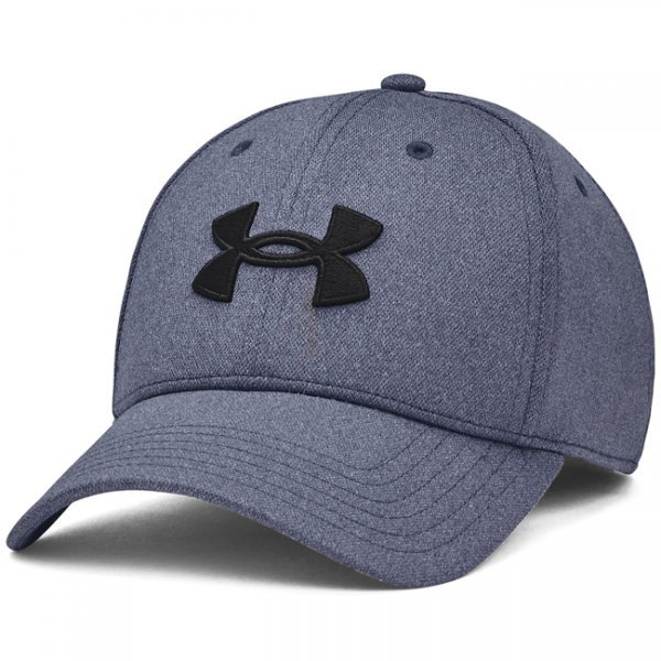 Under Armour Mens Blitzing Low Stretch Fit Cap - Navy Blue Full Heather - XL/2XL