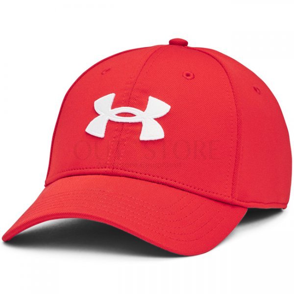 Under Armour Mens Blitzing Low Stretch Fit Cap - Red / White - M/L