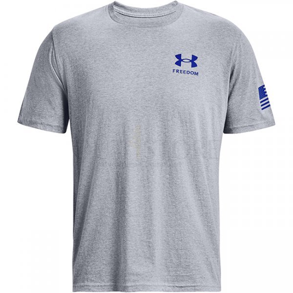 Under Armour Freedom Flag Gradient T-Shirt - Steel Light Heather - L