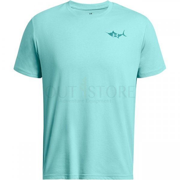 Under Armour Mens Marlin Short Sleeve - Radial Turquoise / Coastal Teal - 3XL