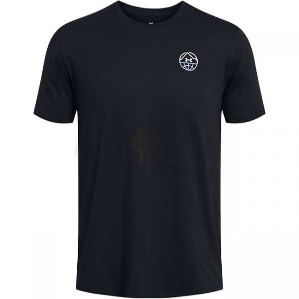 Under Armour Mens Outdoor Cube Short Sleeve - Black / Celeste - 3XL