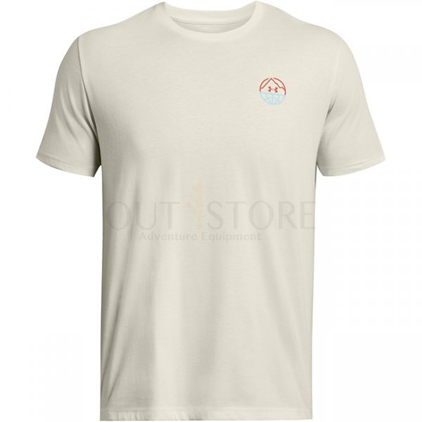 Under Armour Mens Outdoor Cube Short Sleeve - White Quart / Sky Blue - 2XL