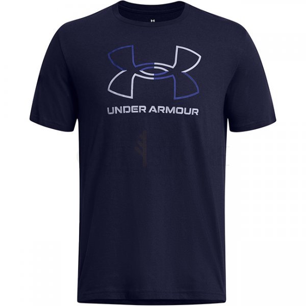 Under Armour Mens Foundation Short Sleeve - Navy Blue - S