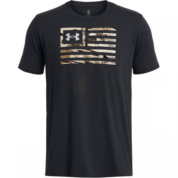 Under Armour Mens Freedom Flag Printed T-Shirt - Black - 3XL