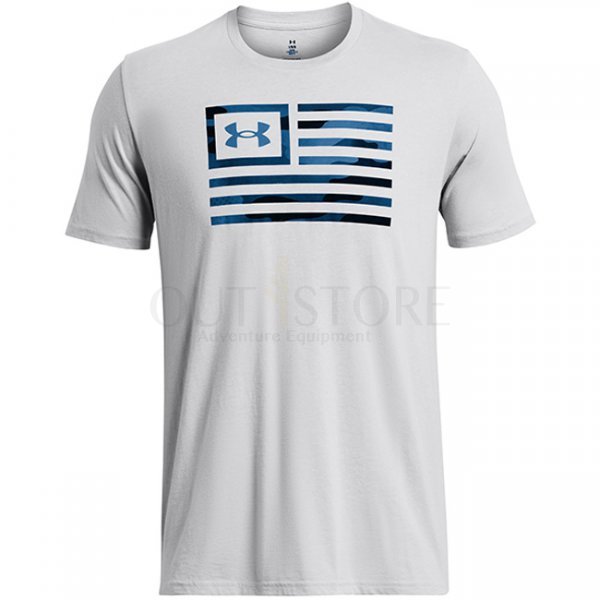 Under Armour Mens Freedom Flag Printed T-Shirt - Mod Grey - M