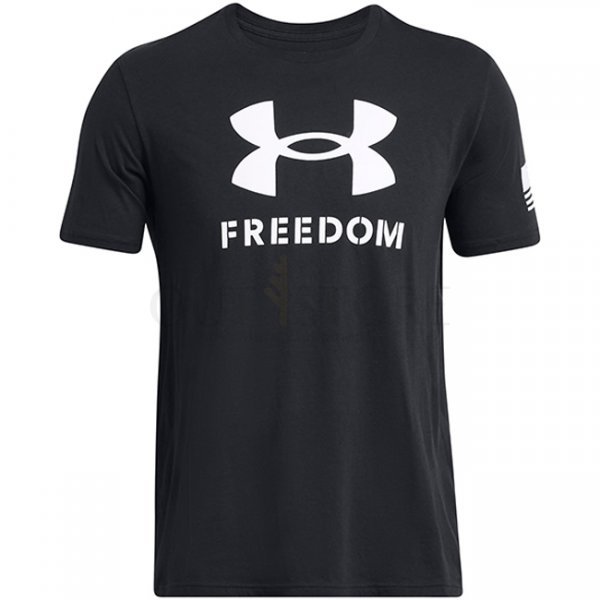 Under Armour Mens Freedom Logo T-Shirt - Black / White - M