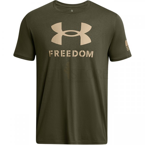 Under Armour Mens Freedom Logo T-Shirt - Marine OD Green - XL