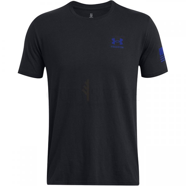 Under Armour Mens Freedom Flag Gradient T-Shirt - Black / Team Royal - L