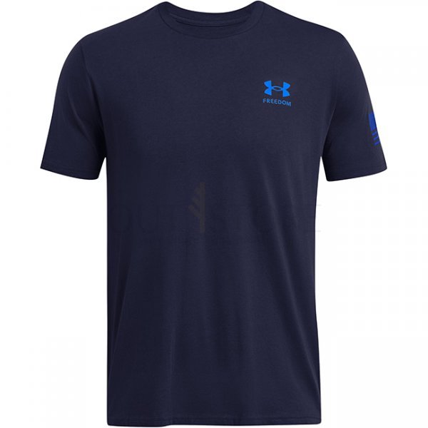 Under Armour Mens Freedom Flag Gradient T-Shirt - Midnight Navy - L